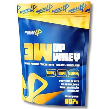 Imagem de Whey Protein 3W 100% 24g De Proteína/Dose (30g) Baixo Carboidrato Sem Glúten - Muscle Up Nutrition (907G, Cookies)