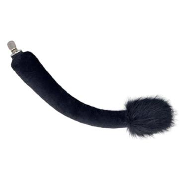 Imagem de IEUDNS Fantasia de cosplay de Halloween resistente para fantasia de anime, Cauda Preta