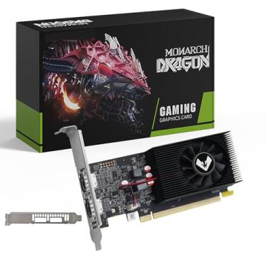 Imagem de MOUGOL Placa de vídeo AMD Radeon R7 350 com memória 4G 128Bit GDDR3 equipada com PCI Express*16 2 x placa de vídeo HDMI para trabalho de escritório e jogos