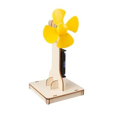 Imagem de Yunhgft Modelo de Ventilador Faça Você Mesmo, Montagem de Modelo de Ventilador, Montagem, Brinquedo Artesanal Feito à Mão, Pequeno Kit de Experimento Científi