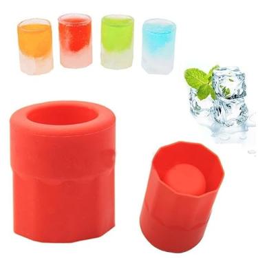 Imagem de 5 peças de bandeja de silicone para cubos de gelo, forma de gelo, barra de gelatina, pudim de gelatina, molde de chocolate