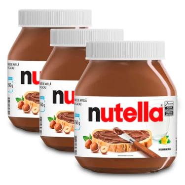 Imagem de Creme de Avelã Nutella Kit 3 Potes de 650g