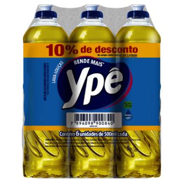 Imagem de LAVA LOUCA LIQUIDO YPE NEUTRO 500ML E6 10%