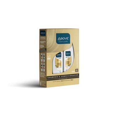 Imagem de KIT SHAMPOO 325ML + CONDICIONADOR 200ML COM D-PANTENOL, MANTEIGA DE KARITÉ & ÓLEO DE BAMBU ABOVE HIDRATAÇÃO