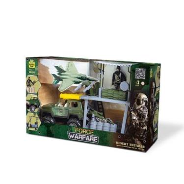 Imagem de PLAYSET FORTE MILITAR COM JIPE 0102 - SAMBA TOYS