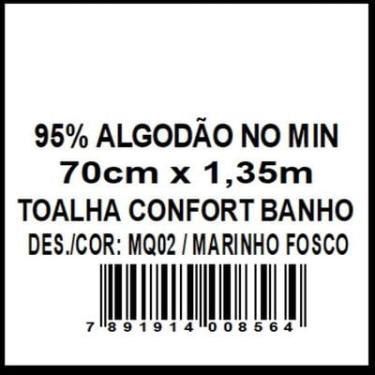 Imagem de TOALHA DE BANHO CONFORT MARINHO SISA