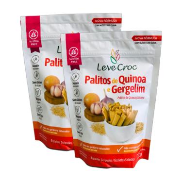 Imagem de Kit 2X: Biscoito Palito Quinoa/Gergelim SG Leve Crock 120g