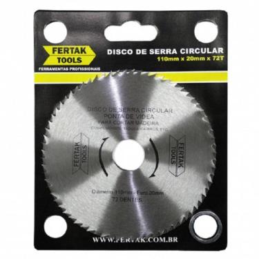 Imagem de Disco De Serra Circular 4,5" - Fertak, 72 Dentes Fertak 281172