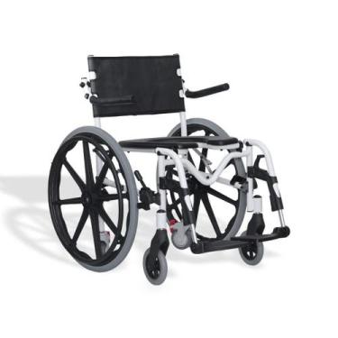 Imagem de Cadeira de Banho Com Rodas Grandes H1 Ortobras Qualidade e Conforto, 4