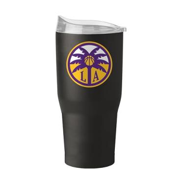 Imagem de FANMATS Copo de aço inoxidável WNBA Los Angeles Sparks 850.5 g – Acabamento em pó durável – Cabe na maioria dos porta-copos, copo WNBA oficialmente licenciado – mantém as bebidas quentes e frias por
