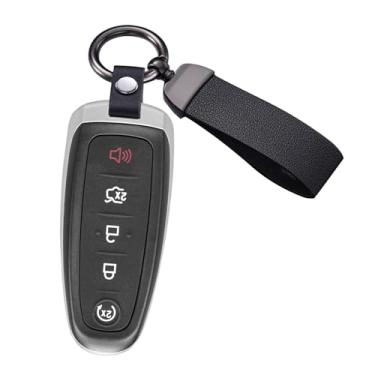 Imagem de ontto Chaveiro de substituição adequado para Ford Edge Explorer Expedition Flex Taurus Focus Controle remoto de entrada sem chave com Pe eletrônico instalado, FCC ID M3N5WY8609, 315 MHZ, lâmina H75, 1