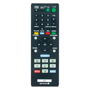 Imagem de Controle remoto de substituição RMT-B116A adequado para Sony BD DVD Blu-Ray Disc Player BDPBX58 BDPBX38 BDPS280 BDP-BX58 BDP-BX38 BDP-S280