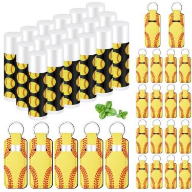 Imagem de Chaveiro Softball Party Favors, protetor labial e porta-batons - Swiff