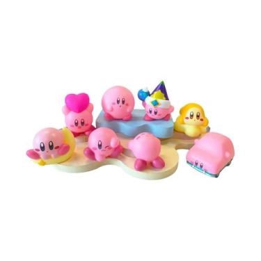 Imagem de Conjunto De Mini Figuras Kirby Rosa 8 Peças Brinquedo Decorativo De An