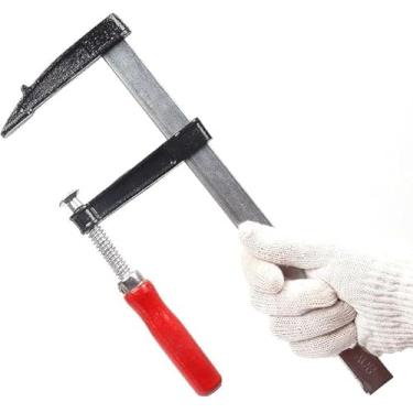 Imagem de Grampos F de ajuste rápido para marcenaria, braçadeiras fixas multifuncionais fixas portáteis de fixação rápida para ferramentas