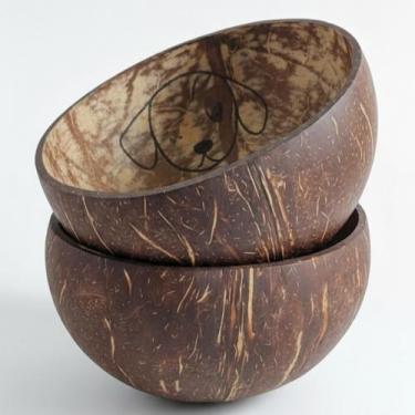 Imagem de Tigela Eco Pet De Coco Natural Para Cachorro -500ml - Eco Útil Brasil