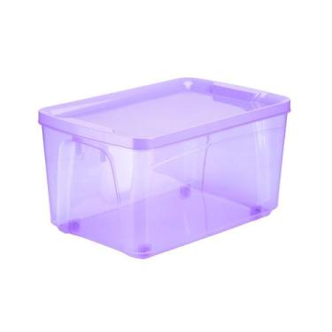 Imagem de Caixa Organizadora Multiuso 60 L Cod.977 Agraplast com Tampa e Rodinha