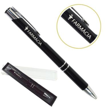 Imagem de Caneta Personalizada Cursos Metal Profissional Coloridas Farmácia - ou