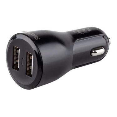Imagem de Carregador Veicular Univ Usb Com 2 P Intelbras Ecv 2 Fast
