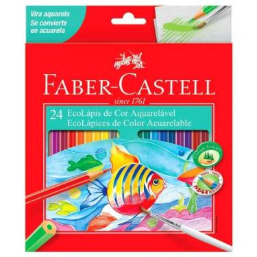 Imagem de Caixa Lapis Aquarelavel 120224g com 24 Faber Castell