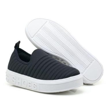 Imagem de tenis feminino slip-on calce facil shoes sola alta( shoes sem facheta,
