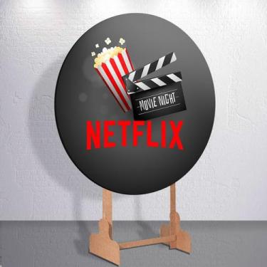 Imagem de Capas p/ Painel Redondo Estampa N3tFlix Pipoca Filme Estampa Infantil 