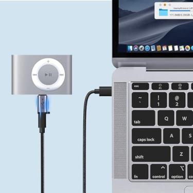 Imagem de Adaptador mini USB macho para USB-C fêmea, pacote com 2, adaptador eletrônico para OTG, carregamento e transferência de dados, compatível com telefones, computadores, tablets etc.