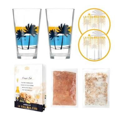 Imagem de Marketplace Brands Kit Michelada Corona Beer para 2 W/copos, livro de receitas