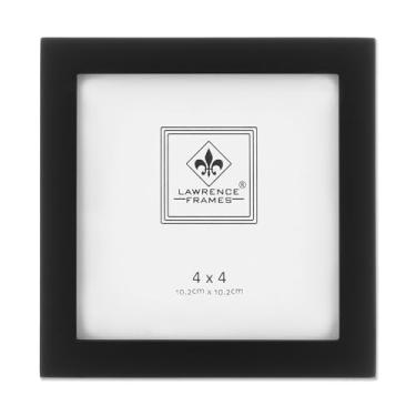 Imagem de Lawrence Frames Moldura de madeira padrão, 10 x 10 cm, preta