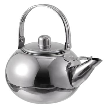 Imagem de Zerodeko Chaleira de aço inoxidável, fogão, filtro, bule de chá, bule de água para restaurante, hotel, cozinha
