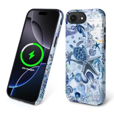 Imagem de Flivro Capa magnética para iPhone 16e, compatível com Magsafe, capa rígida de policarbonato e amortecedor interno de silicone, capa de corpo inteiro antiarranhões, design fino à prova de choque