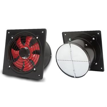 Imagem de 110V,HYZHANHONG Ventoinha de Exaustão de Parede 110V/220V Baixo Ruído 12 Polegadas 7 Hélices Exaustor para Janela Motor Leve em Cobre Puro