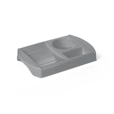 Imagem de Porta Sabão Plasvale Cinza