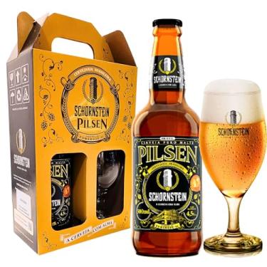 Imagem de Kit de Cerveja Artesanal para Presente - Schornstein 1 Garrafas 500 ml + Taça 350 ml