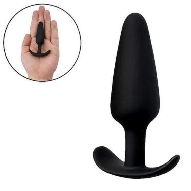 Imagem de Plug Anal Cônico em Silicone 8,5 x 2,1cm Preto