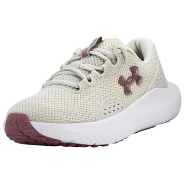 Imagem de Under Armour Tênis de corrida feminino Charged Surge 4, Branco e rosa, 38