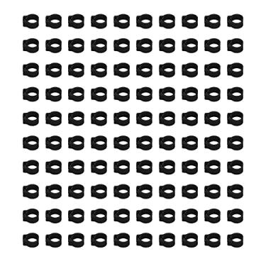 Imagem de Fydun 100 peças de anéis de perna S, identificação de pombos de 8 mm, prendedor de pé de pássaro de plástico, faixas de mangueiras de vácuo para piscina, suprimentos de palavras, laranja, suprimentos