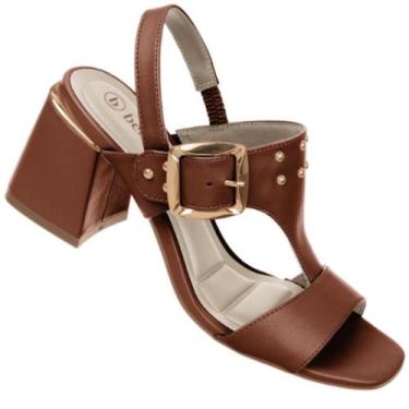 Imagem de Sandalia Bebece T6011-202 Feminina, Marrom, 36