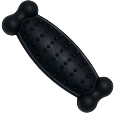 Imagem de Brinquedo Mordedor Osso Cravo Grande Preto Maciço Pet Cachorro