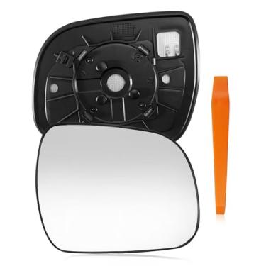 Imagem de Vaticas Vidro retrovisor de porta aquecido com placa de suporte adequado para Toyota Highlander 2008-2013, substituição do vidro retrovisor do lado direito do passageiro 56473 8793148350 8793148360