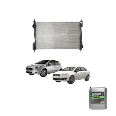 Imagem de Kit Radiador Punto 1.6/1.8 08/ (MEC) + Aditivo Paraflu Verde Concentrado 20L