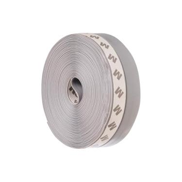 Imagem de Faixa de vedação de porta de decapagem climática para lacunas, fita adesiva de silicone para portas deslizantes, janelas, vidro de chuveiro, vedação à prova de som para isolamento doméstico, rolo