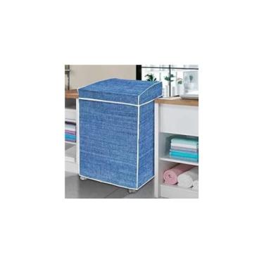 Imagem de Capa para Máquina de Lavar, PVC e Poliéster, Tamanho G, Compatível com Electrolux, Brastemp, Mabe, GE, Continental, Panasonic, 12kg a 16kg, 2 Peças