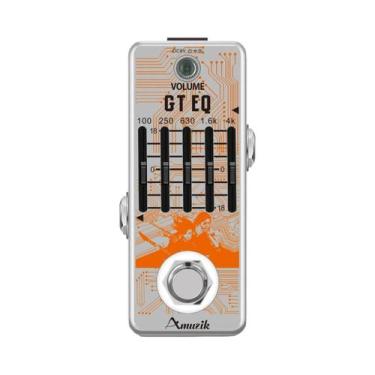 Imagem de Pedal Equalizador Paramétrico Mini De 5 Bandas Para Guitarra Amuzik Tr