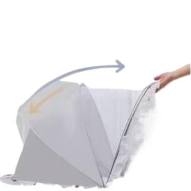 Imagem de Mosquiteiro Dobrável Portátil – Rede Mosquiteira 100×45×40 cm e 125×65×65 cm(cinza)