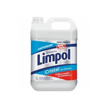 Imagem de Limpol Detergente Cristal Antiodor com Glicerina, Embalagem Econômica, 5 Litros