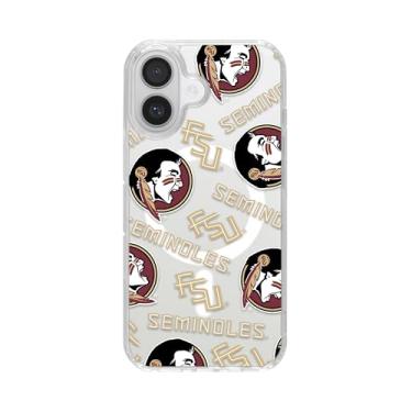 Imagem de Affinity Bands Capa de telefone Florida State Seminoles HD compatível com Mag-Safe Apple iPhone 17 (aleatória)