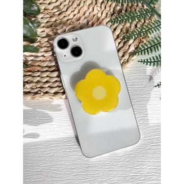 Imagem de VJQ Suporte Para Celular Com Estampa De Flores Desenho Animado, Transparente Fofo Celular, Acessório Expansível E Dobrável, Kindle Pingentes Base