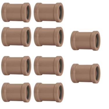 Imagem de Luva De Correr 40Mm Pvc Encanamento Conexão Kit 10 Un