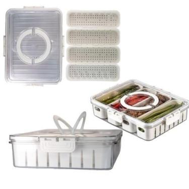 Imagem de Cesto Organizador com Tampa ideal para Geladeiras - TOP RIO